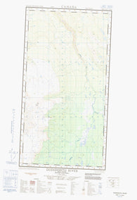 104J12W Dudidontu River Canadian topographic map, 1:50,000 scale