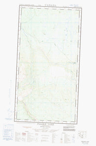 104J13W Prairie Lake Canadian topographic map, 1:50,000 scale