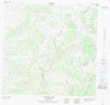 104J15 Calata Lake Canadian topographic map, 1:50,000 scale