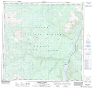 104J16 Porter Landing Canadian topographic map, 1:50,000 scale