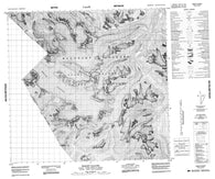 104K06 Wright Glacier Canadian topographic map, 1:50,000 scale