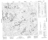 104K07 Trapper Lake Canadian topographic map, 1:50,000 scale