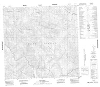 104K15 Yeth Creek Canadian topographic map, 1:50,000 scale