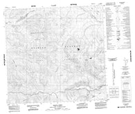 104K16 Teditua Creek Canadian topographic map, 1:50,000 scale