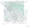 104K Tulsequah Canadian topographic map, 1:250,000 scale
