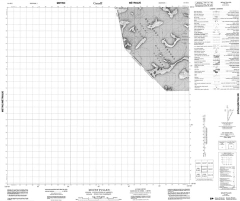 104M02 Mount Pullen Canadian topographic map, 1:50,000 scale