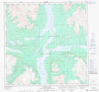 104M09 Fantail Lake Canadian topographic map, 1:50,000 scale