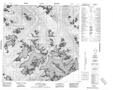 104M13 Rothwell Peak Canadian topographic map, 1:50,000 scale