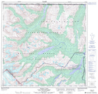 104M14 Homan Lake Canadian topographic map, 1:50,000 scale
