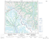 104M Skagway Canadian topographic map, 1:250,000 scale