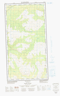 104N02E Nakina Canadian topographic map, 1:50,000 scale