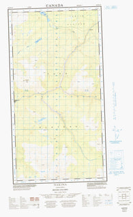 104N02W Nakina Canadian topographic map, 1:50,000 scale