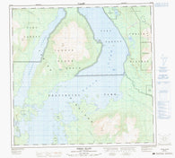 104N05 Teresa Island Canadian topographic map, 1:50,000 scale