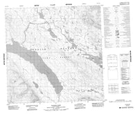 104N15 Gladys Lake Canadian topographic map, 1:50,000 scale