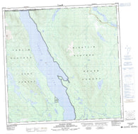 104N16 Gladys River Canadian topographic map, 1:50,000 scale