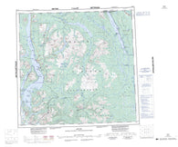 104N Atlin Canadian topographic map, 1:250,000 scale