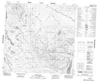 104O05 Hyland Lake Canadian topographic map, 1:50,000 scale