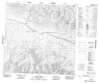 104O06 Tahoots Creek Canadian topographic map, 1:50,000 scale