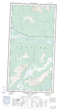 104O13E Smart River Canadian topographic map, 1:50,000 scale