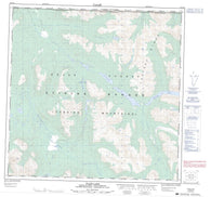 104O15 Plate Lake Canadian topographic map, 1:50,000 scale