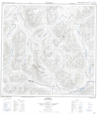 104P05 Cassiar Canadian topographic map, 1:50,000 scale