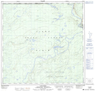 104P15 Lutz Creek Canadian topographic map, 1:50,000 scale