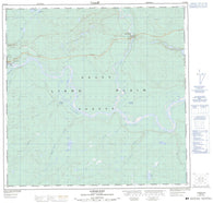 104P16 Lower Post Canadian topographic map, 1:50,000 scale