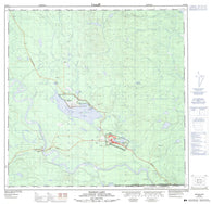 105A02 Watson Lake Canadian topographic map, 1:50,000 scale