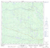 105A03 Dodo Lakes Canadian topographic map, 1:50,000 scale