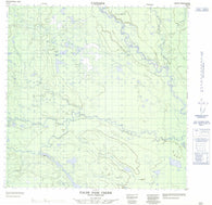 105A05 False Pass Creek Canadian topographic map, 1:50,000 scale