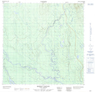 105A06 Middle Canyon Canadian topographic map, 1:50,000 scale