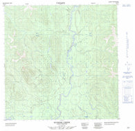 105A08 Sunrise Creek Canadian topographic map, 1:50,000 scale