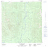 105A08 Sunrise Creek Canadian topographic map, 1:50,000 scale