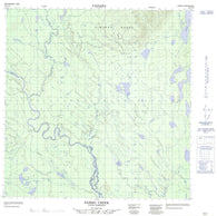 105A12 Sambo Creek Canadian topographic map, 1:50,000 scale