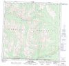 105B03 Seagull Creek Canadian topographic map, 1:50,000 scale