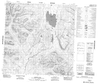 105B05 Morris Lake Canadian topographic map, 1:50,000 scale