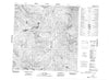105B06 Ice Lakes Canadian topographic map, 1:50,000 scale