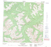 105B10 Gravel Creek Canadian topographic map, 1:50,000 scale