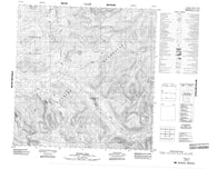 105B11 Irvine Lake Canadian topographic map, 1:50,000 scale