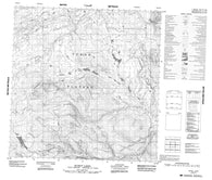 105B14 Scurvy Lakes Canadian topographic map, 1:50,000 scale