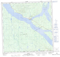 105C02 Teslin Canadian topographic map, 1:50,000 scale