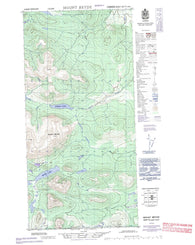 105C03E Mount Bryde Canadian topographic map, 1:50,000 scale