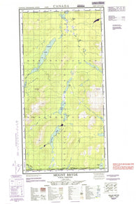 105C03W Mount Bryde Canadian topographic map, 1:50,000 scale