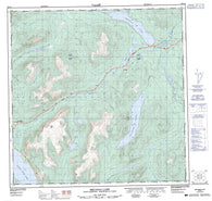 105C05 Squanga Lake Canadian topographic map, 1:50,000 scale