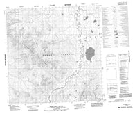 105C09 Thirtymile Range Canadian topographic map, 1:50,000 scale