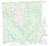 105C11 Mount Grant Canadian topographic map, 1:50,000 scale