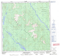 105C12 Streak Mountain Canadian topographic map, 1:50,000 scale