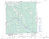 105C Teslin Canadian topographic map, 1:250,000 scale