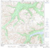 105D03 Fenwick Creek Canadian topographic map, 1:50,000 scale