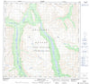 105D04 Takhini Lake Canadian topographic map, 1:50,000 scale